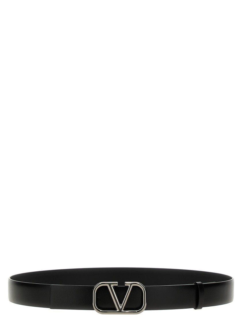 Valentino Garavani 'vlogo Signature' Belt In Black