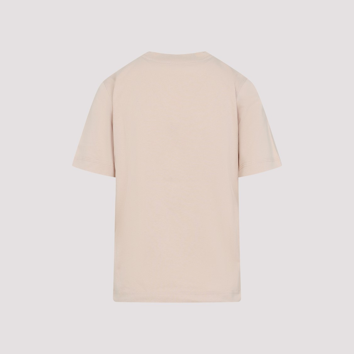 Burberry Soft Cotton T-shirt With Vibrant Floral Graphic In Neutrals