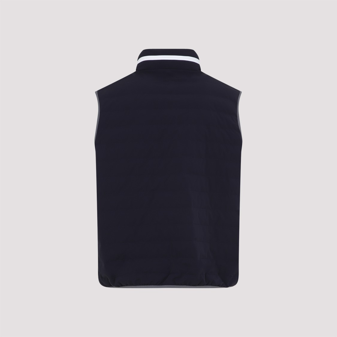 Brunello Cucinelli Padded Vest In Tech Fabric In Blue