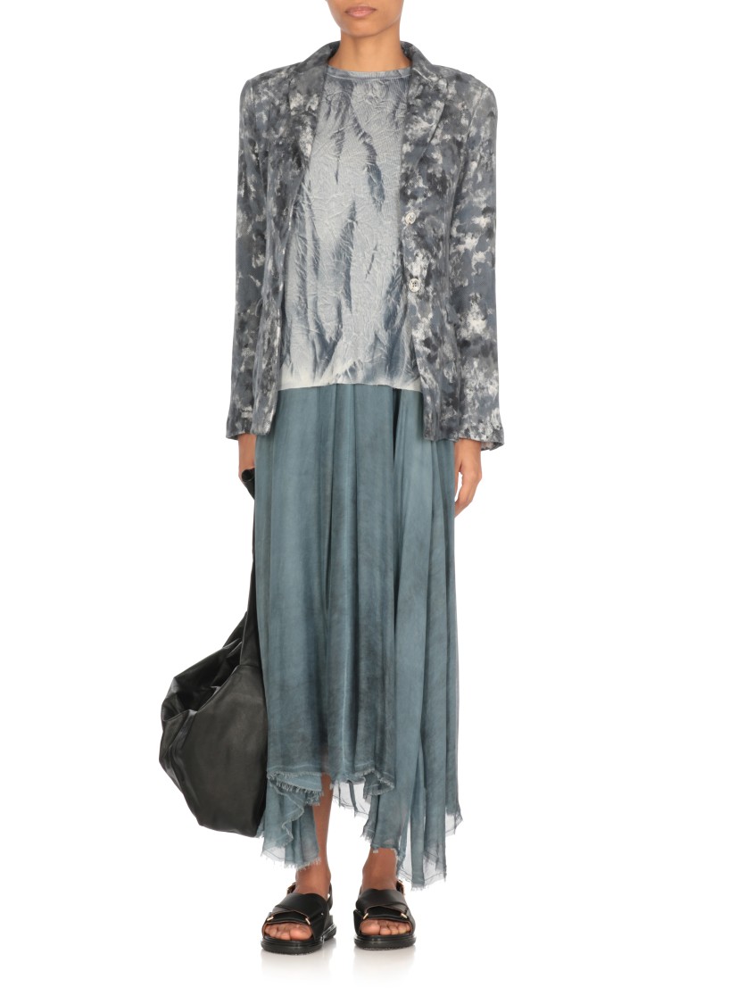 Avant Toi Blue Linen Blend Blazer