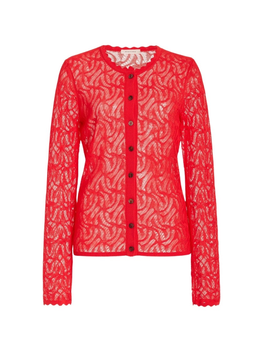 Shop Diotima Portia Lace Knit Cardigan