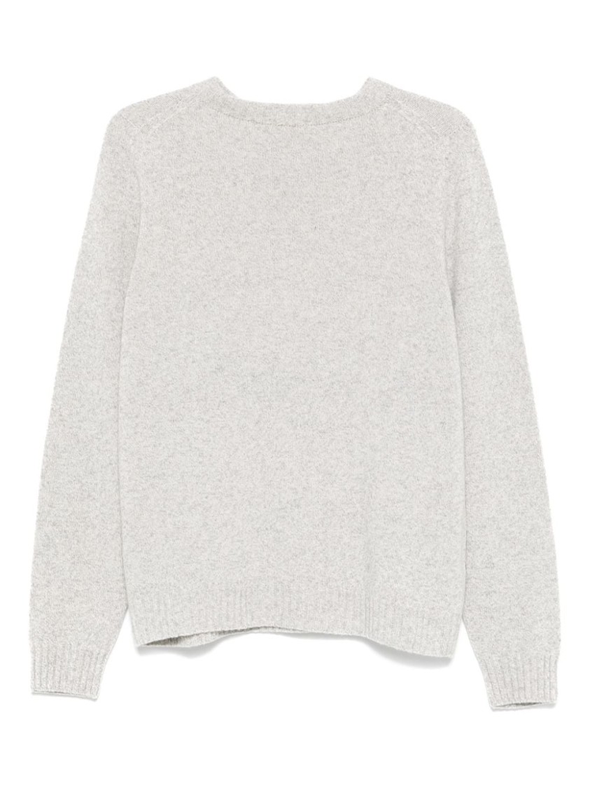 John Smedley Norfolk Crew Neck Drop Shoulder Sweater In White