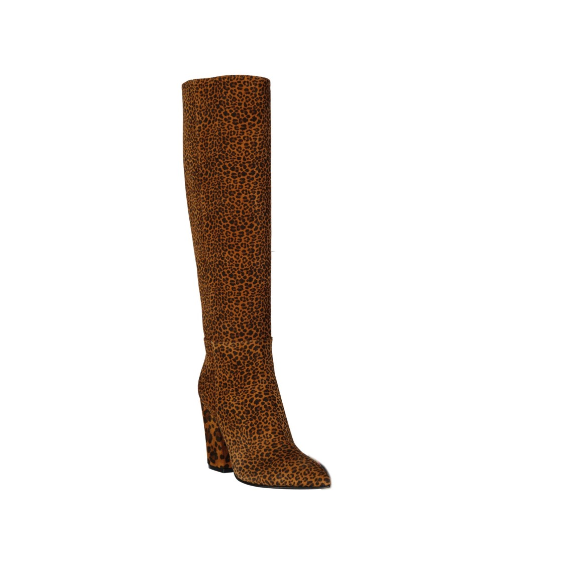 Sergio Rossi Leopard-print Leather Boots In Brown