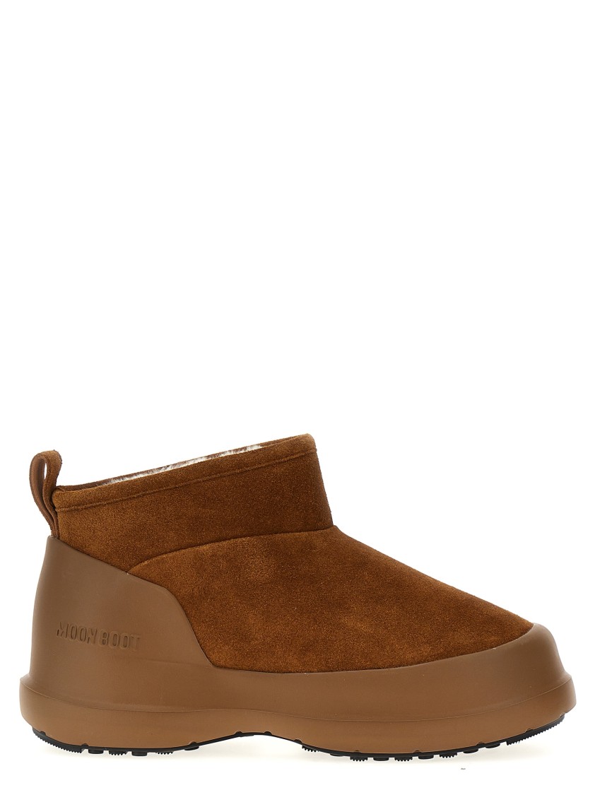 Moon Boot 'luna Low' Ankle Boots In Brown