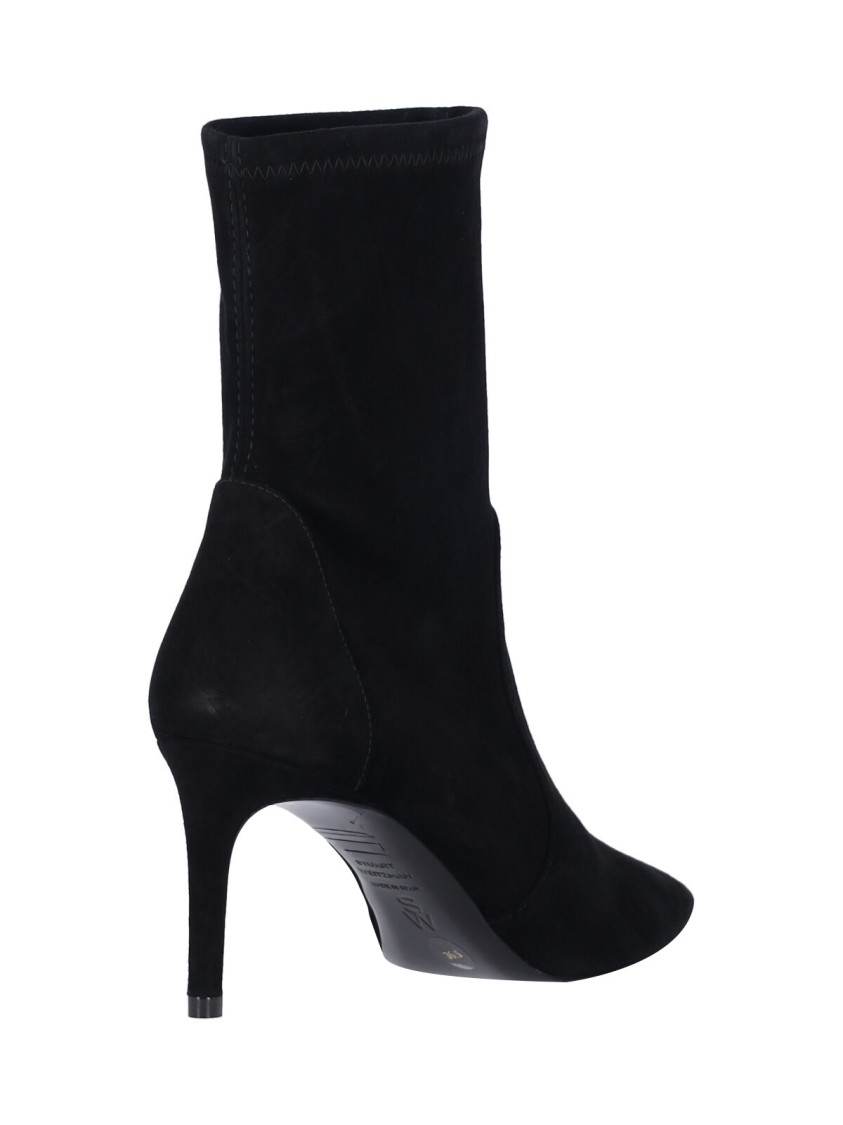 Stuart Weitzman Stuart Power Ankle Boots – Black In Black