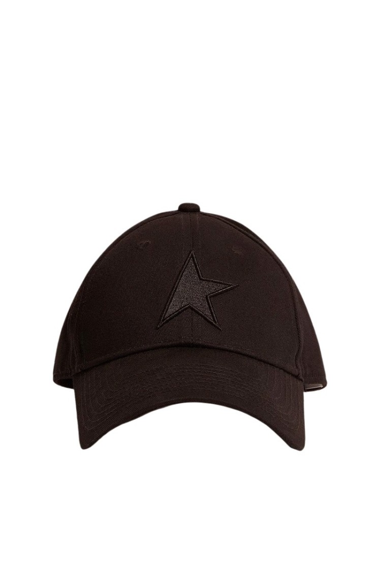 Golden Goose Deluxe Brand Black Baseball Cap With Star