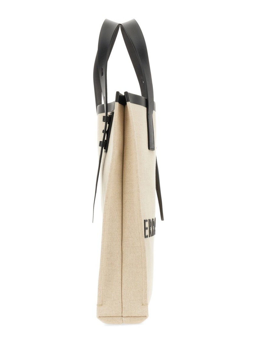 Shop Ferragamo Structured Tote Bag With Prominent Logo