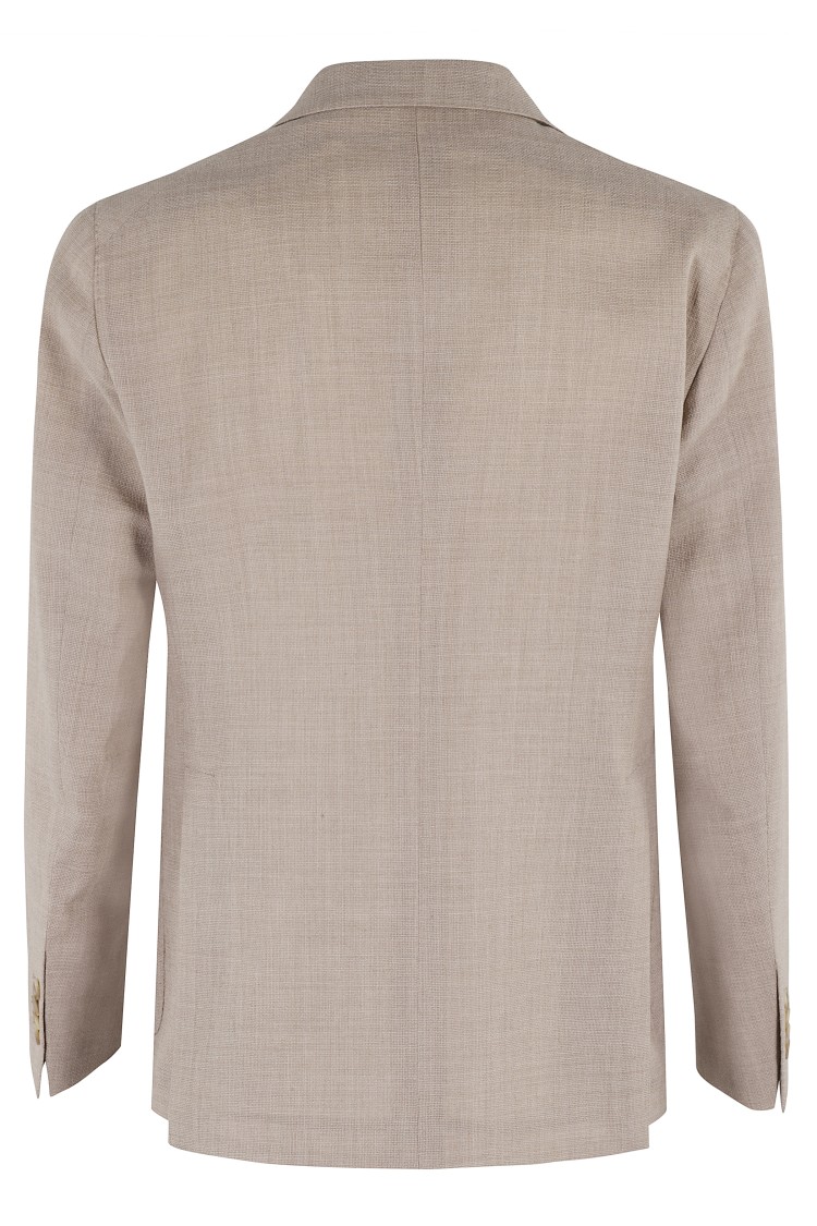 TAGLIATORE TAGLIATORE SINGLE BREASTED WOOL GAUZE JACKET