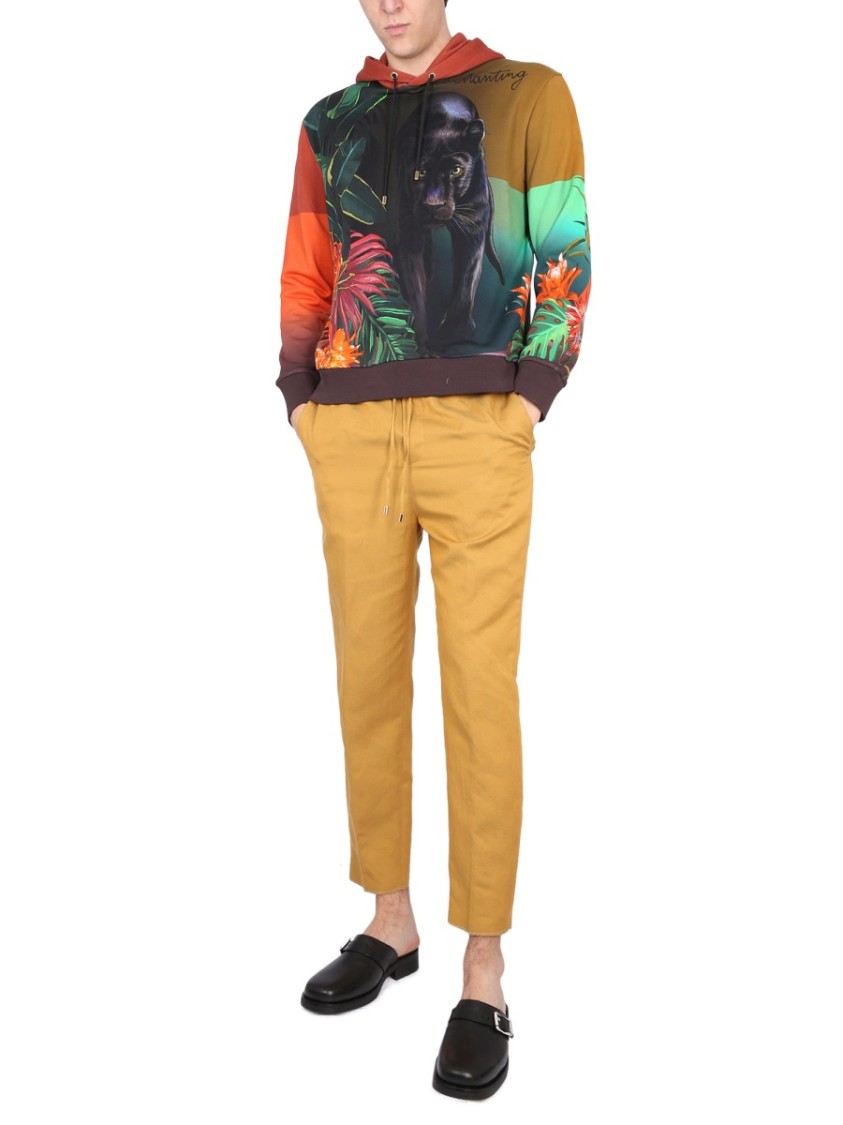 Shop Etro York Pants In Orange