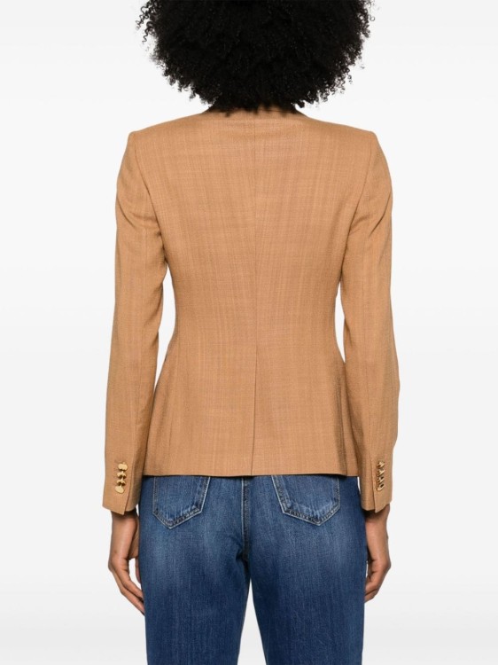 Tagliatore Alicya Double-Breasted Blazer in Brown | THE LIST