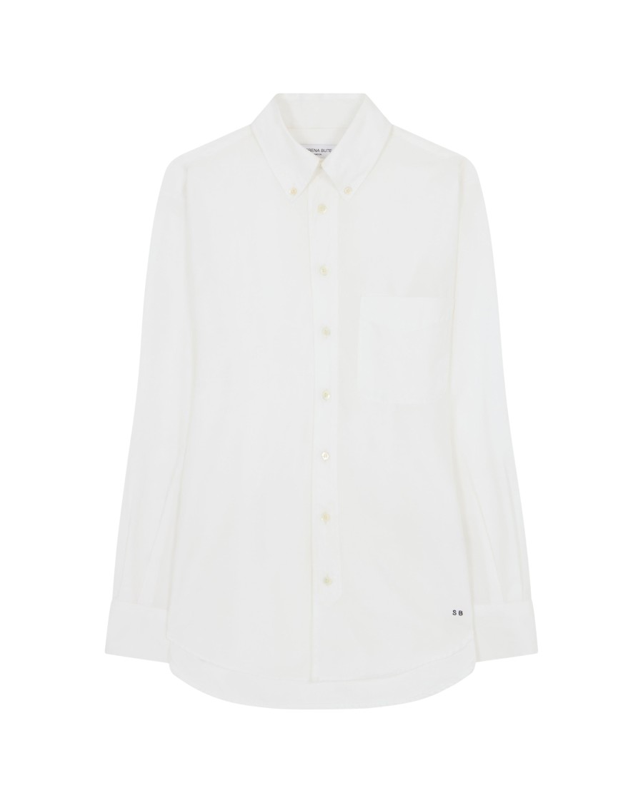 Serena Bute Johnny Fitted Shirt - White In Grey