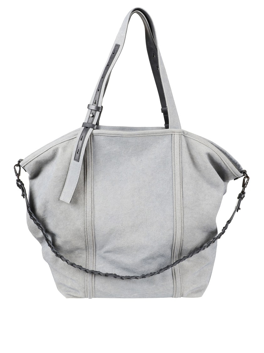 Golden Goose Soft Textured Grey Shoulder Bag With Versatile Carrying Options In Gray