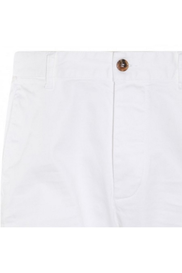 Dsquared2 Tailored White Trousers Crafted From Cotton-elastan Blend