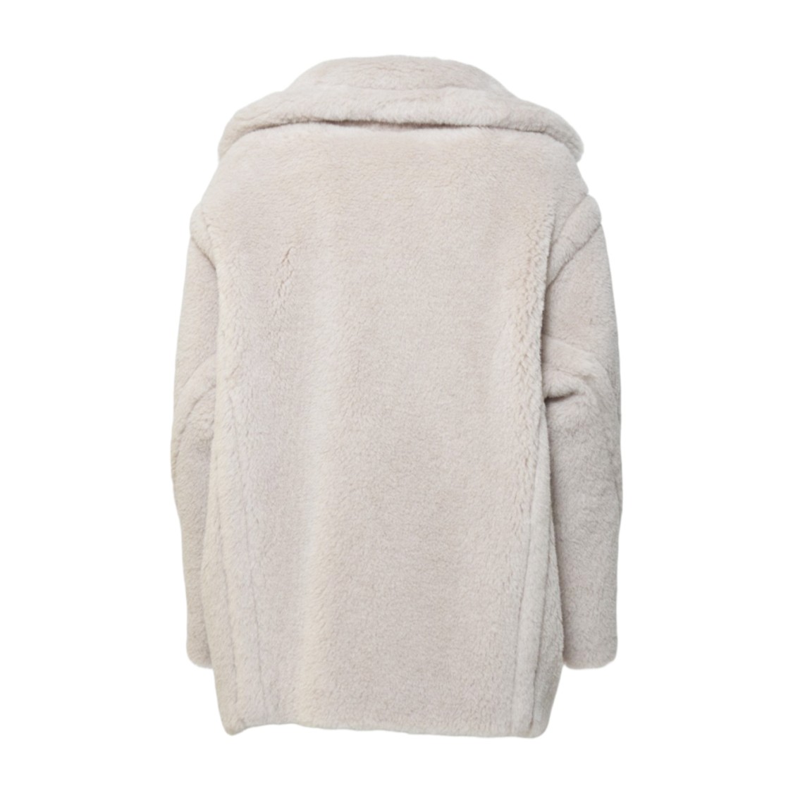 MAX MARA MAX MARA CUBA TEDDY COAT IN ALPACA AND SAND WOOL