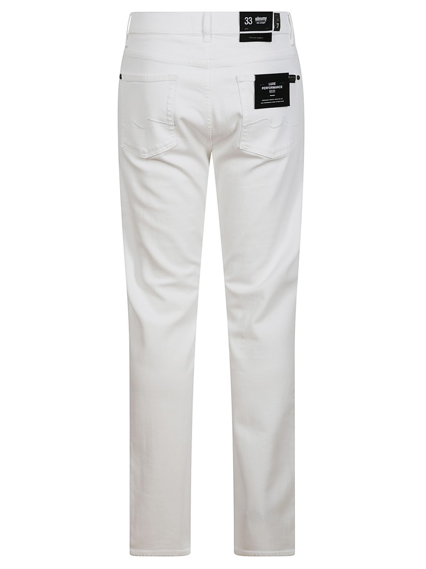 7 FOR ALL MANKIND 7 FOR ALL MANKIND SLIM-FIT LUXE PERFORMANCE PANTS WITH MINIMALIST DESIGN