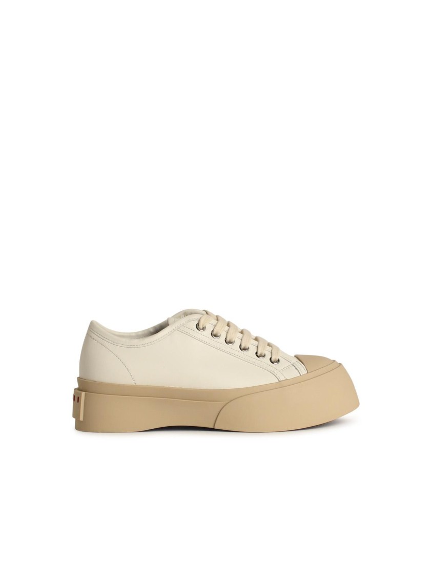 Marni Women's Leather Pablo Sneakers In Neutrals