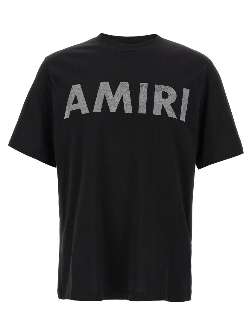 Amiri Logoed T-shirt In Black