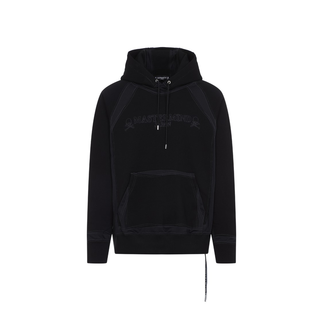 Mastermind Japan Mastermind Classic Hooded Black Sweatshirt With Graphic Detailing In Black