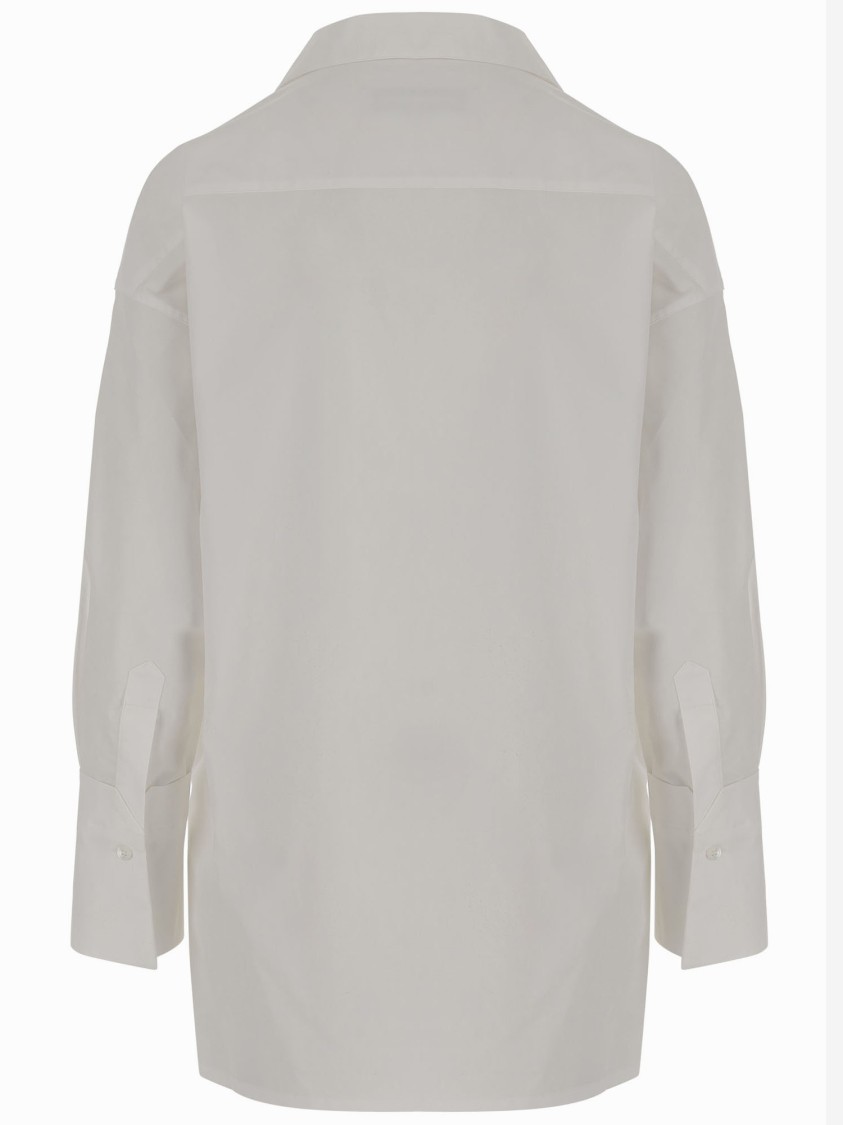 Shop Darkpark Stretch Cotton Jodie Shirt In White