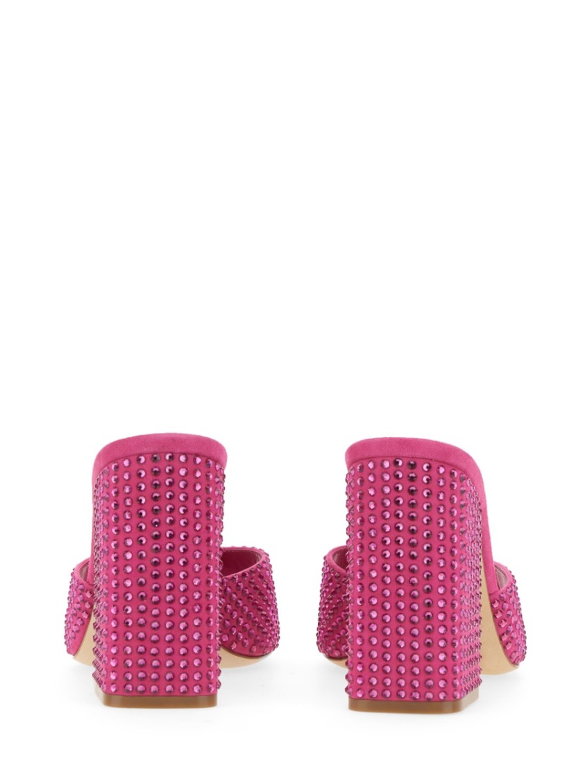 Shop Paris Texas Mule Holly Anja Open-toe Mules In Pink