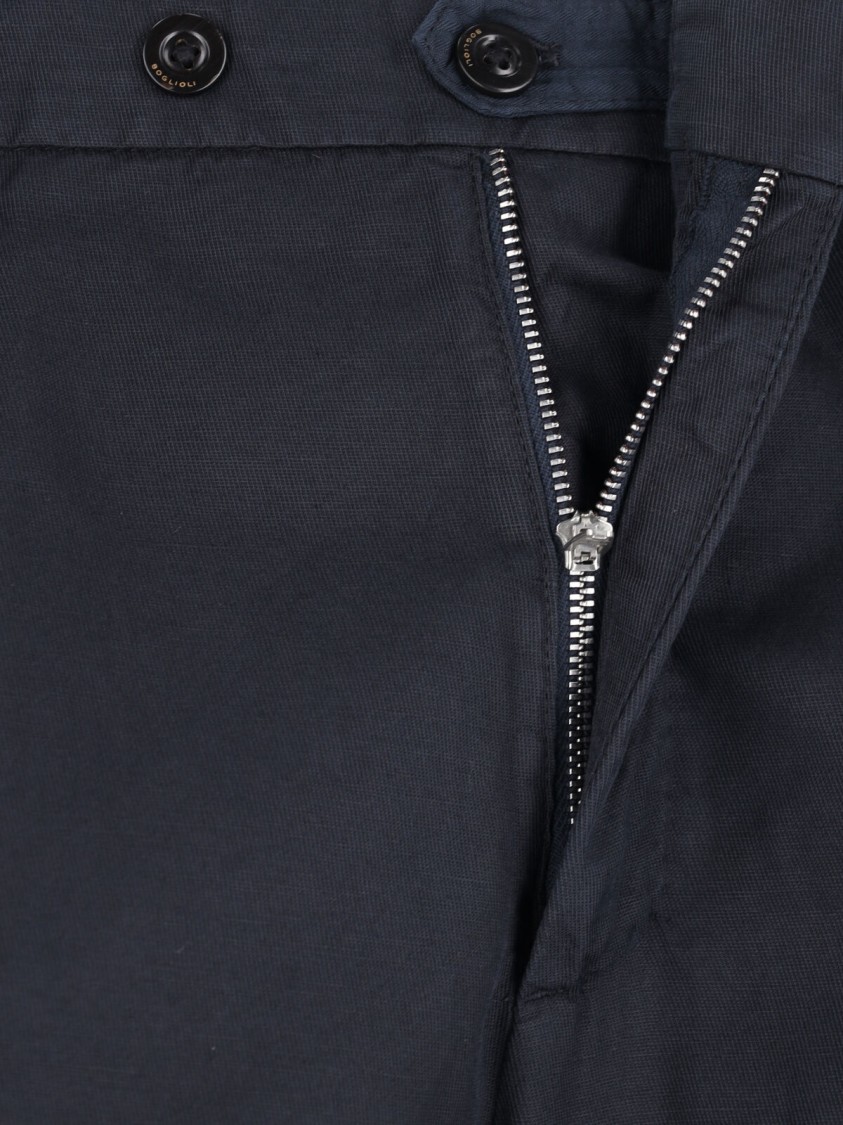 Boglioli Double-breasted Suit - Navy In Blue