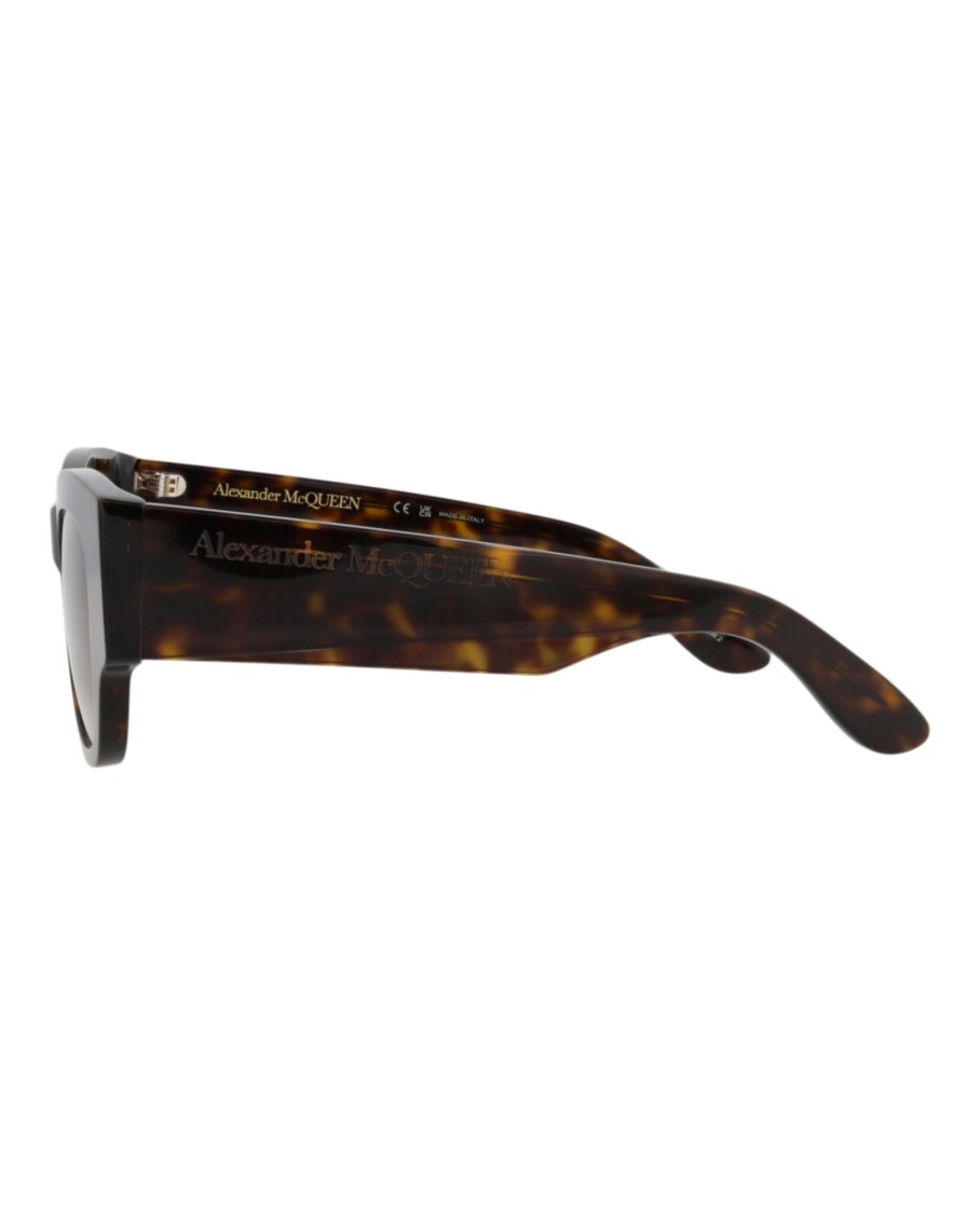 Alexander Mcqueen Square-frame Recycled Acetate Sunglasses In Black
