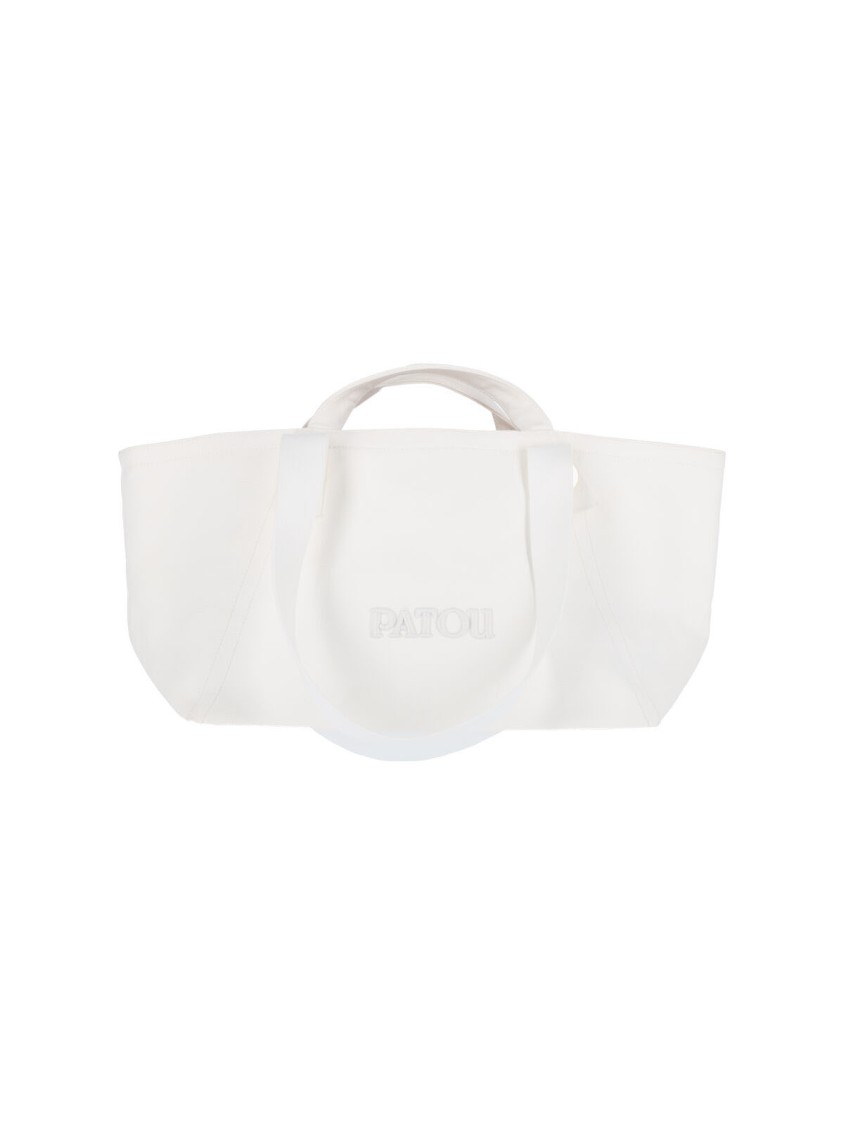 Patou "tropicalia" Large Trapeze Tote Bag - White