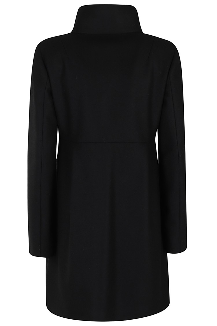 Fay Romantic Lined Coat In Black
