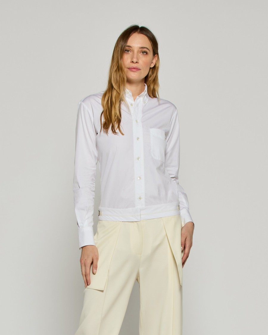 Serena Bute Johnny Fitted Shirt - White In Grey