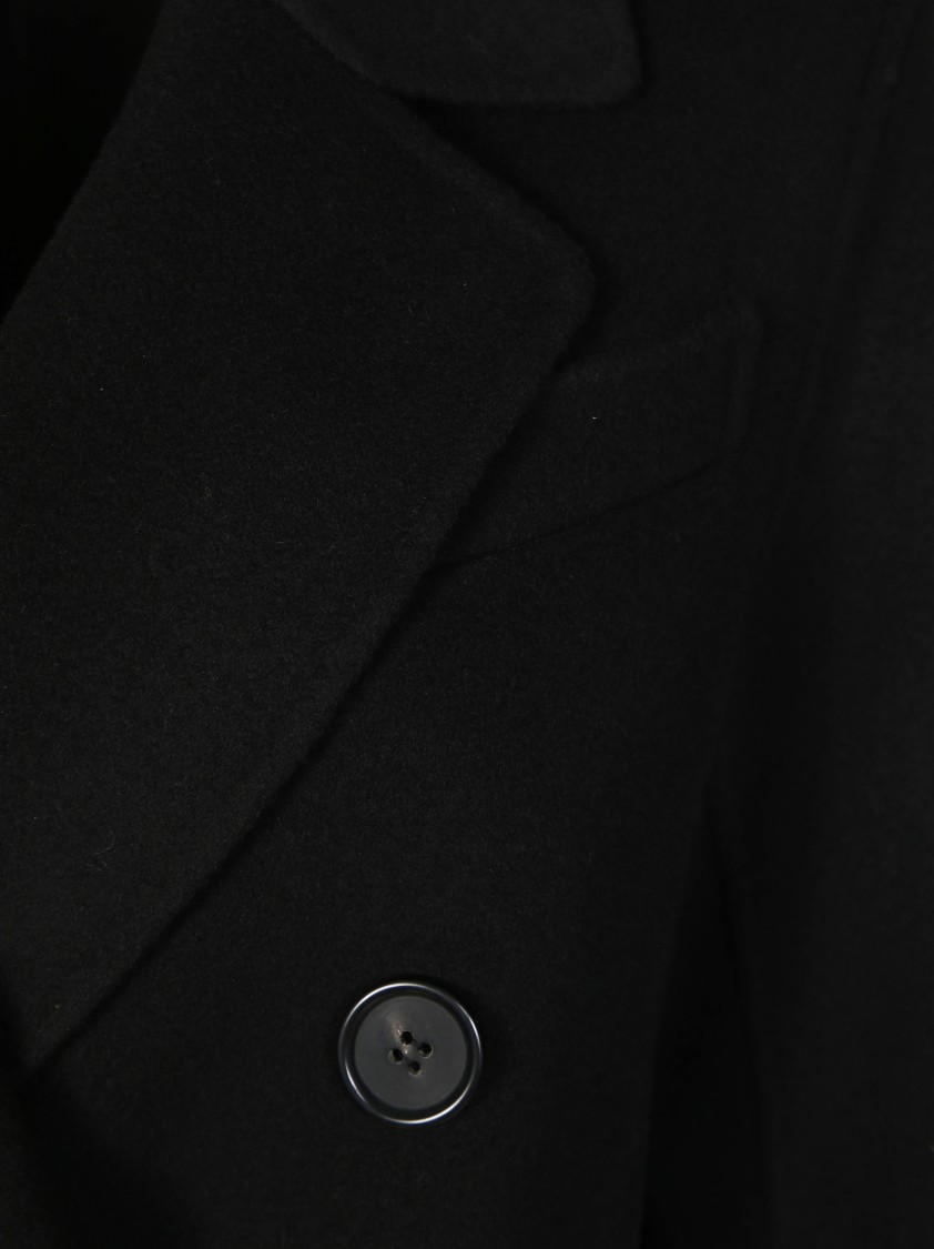 Max Mara Lukas Double-breasted Box Coat In Black