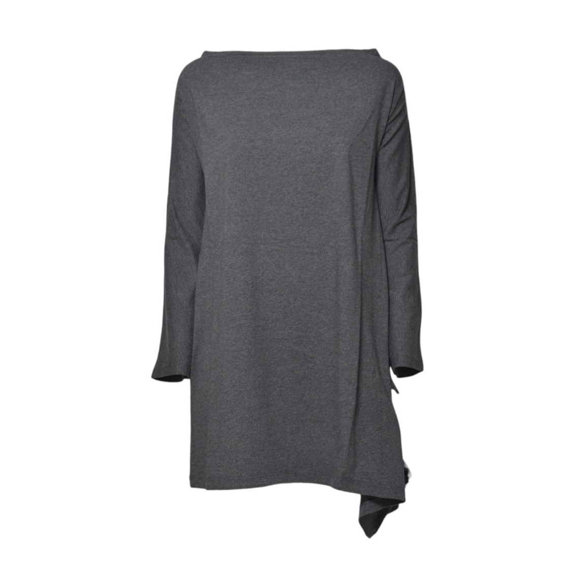 Our Legacy Asymmetrical Grey Midi Dress With Tied Waist In Grey