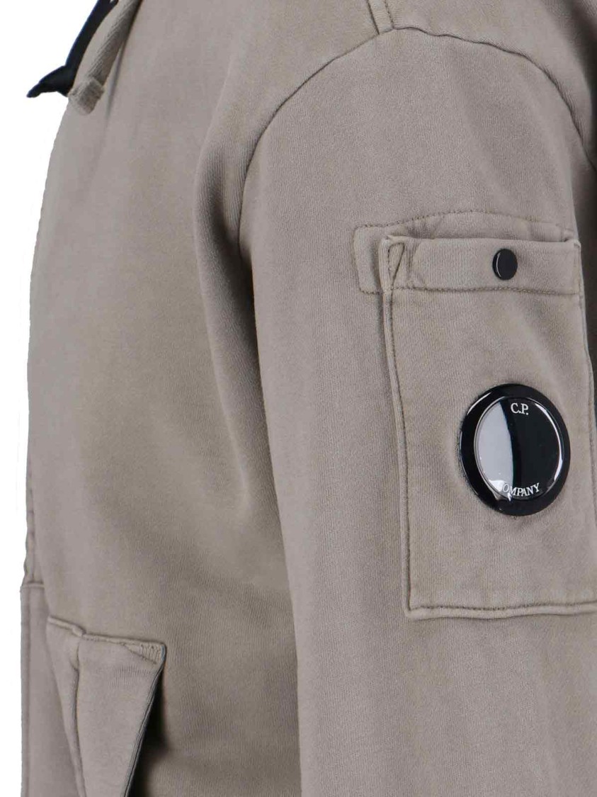 C.p. Company C.p.company Rock Grey Zip-up Sweatshirt In Gray