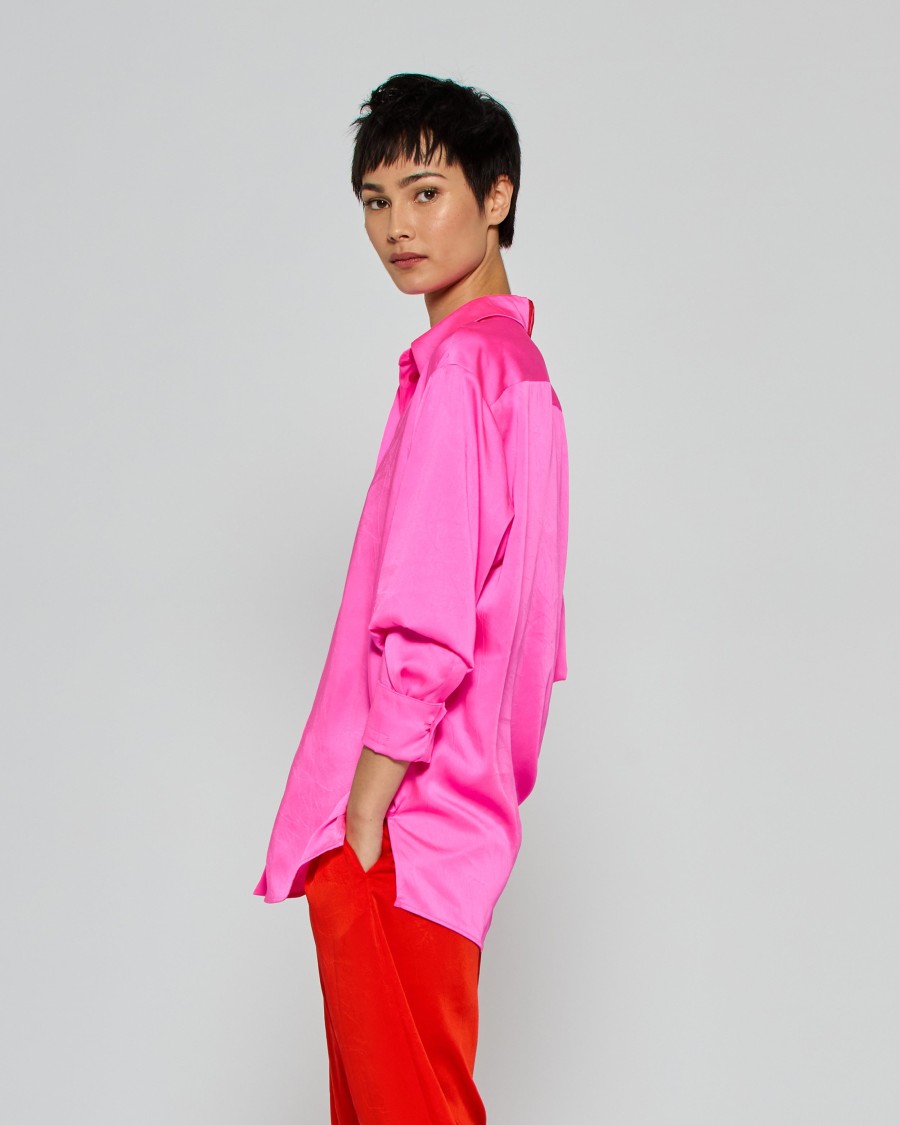 Shop Serena Bute Oversized Shirt '25 - Shocking Pink