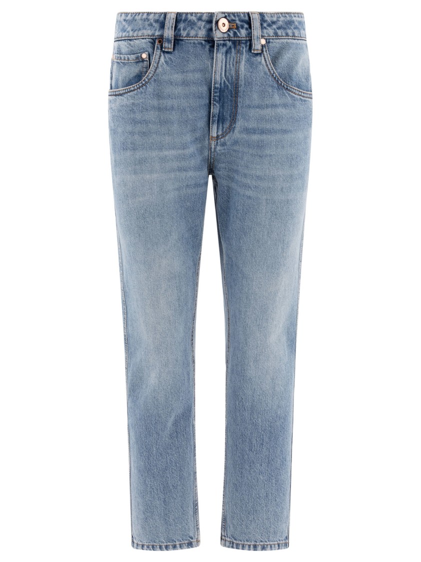 Brunello Cucinelli Light Blue Straight-leg Jeans