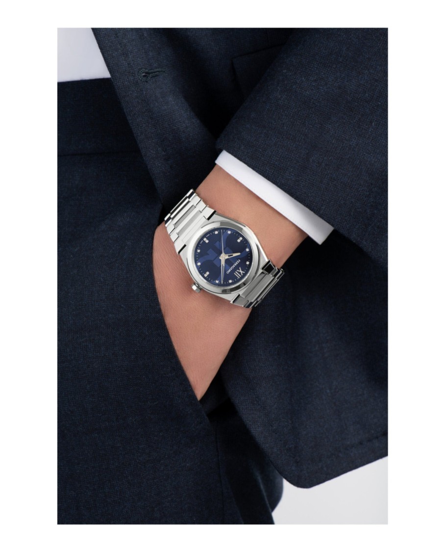 Ferragamo Vega Holiday Capsule Diamond Watch In Metallic