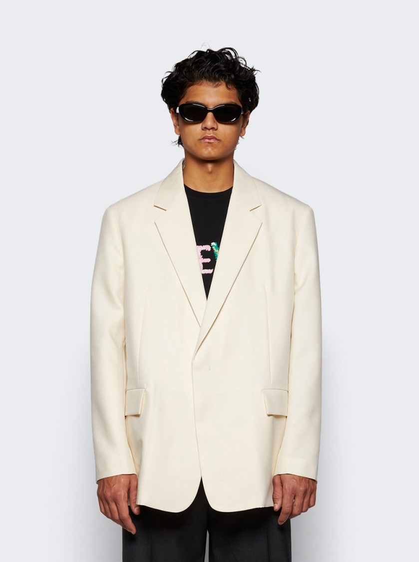 Jil Sander Blazer 55 Tm Natural In White