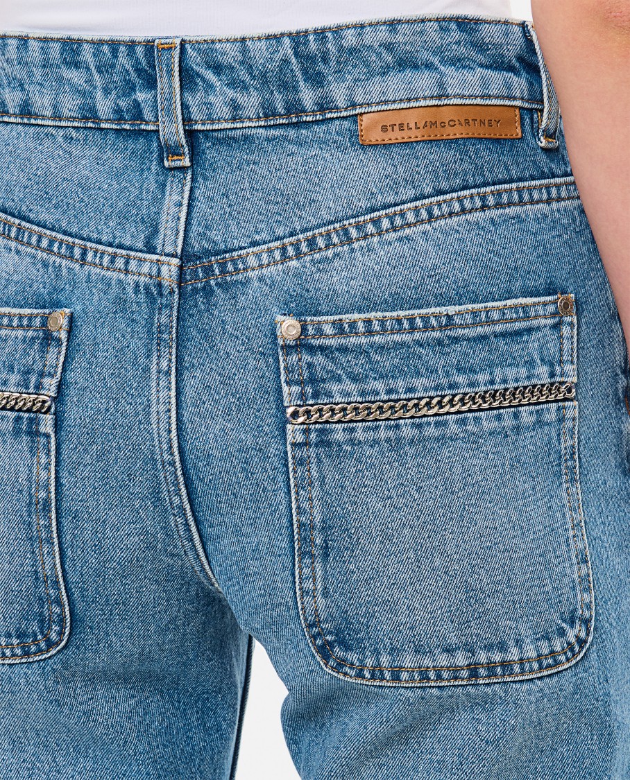 Stella Mccartney Chain Pocket Jeans In Blue