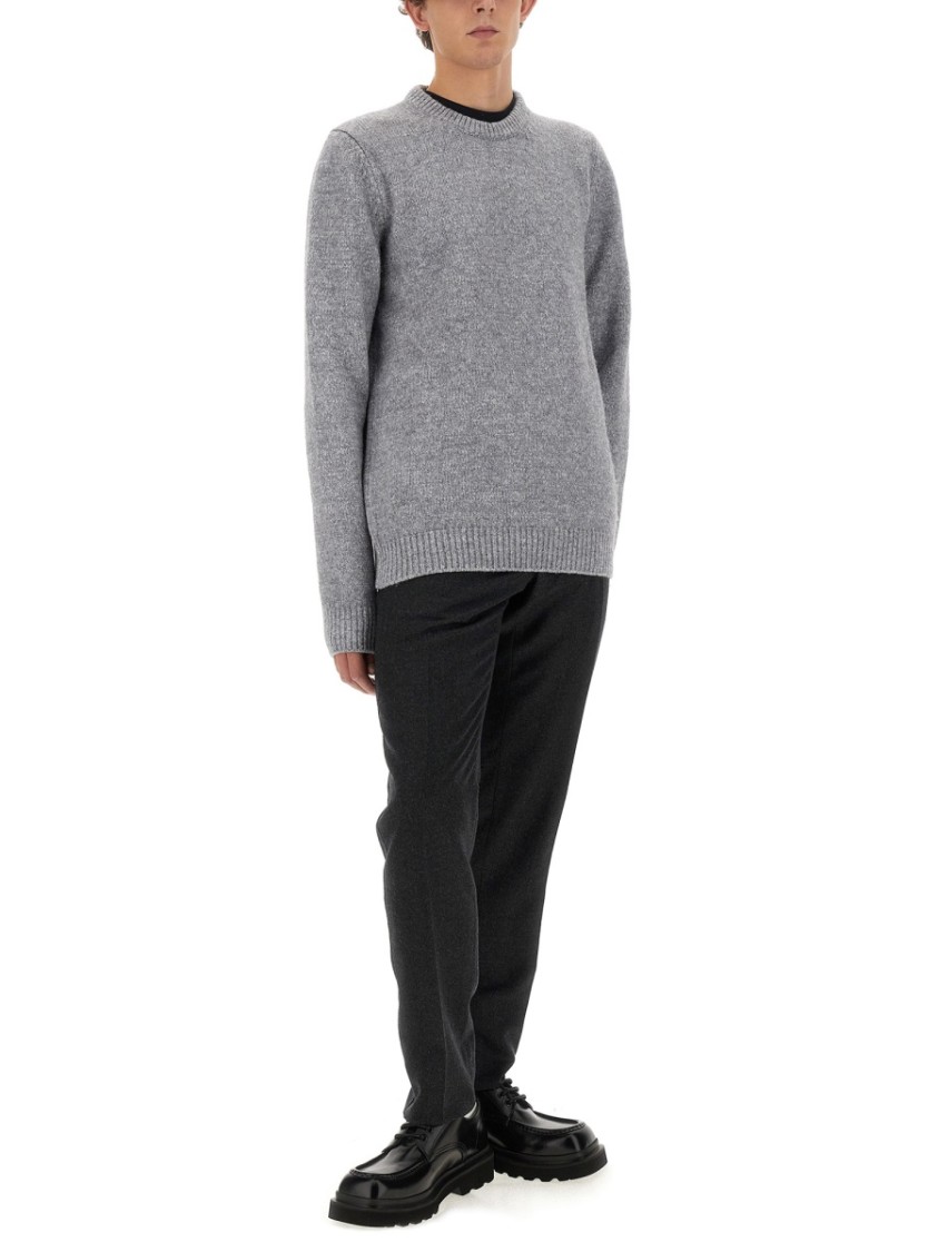Dolce & Gabbana Men Wool Pants In Grey