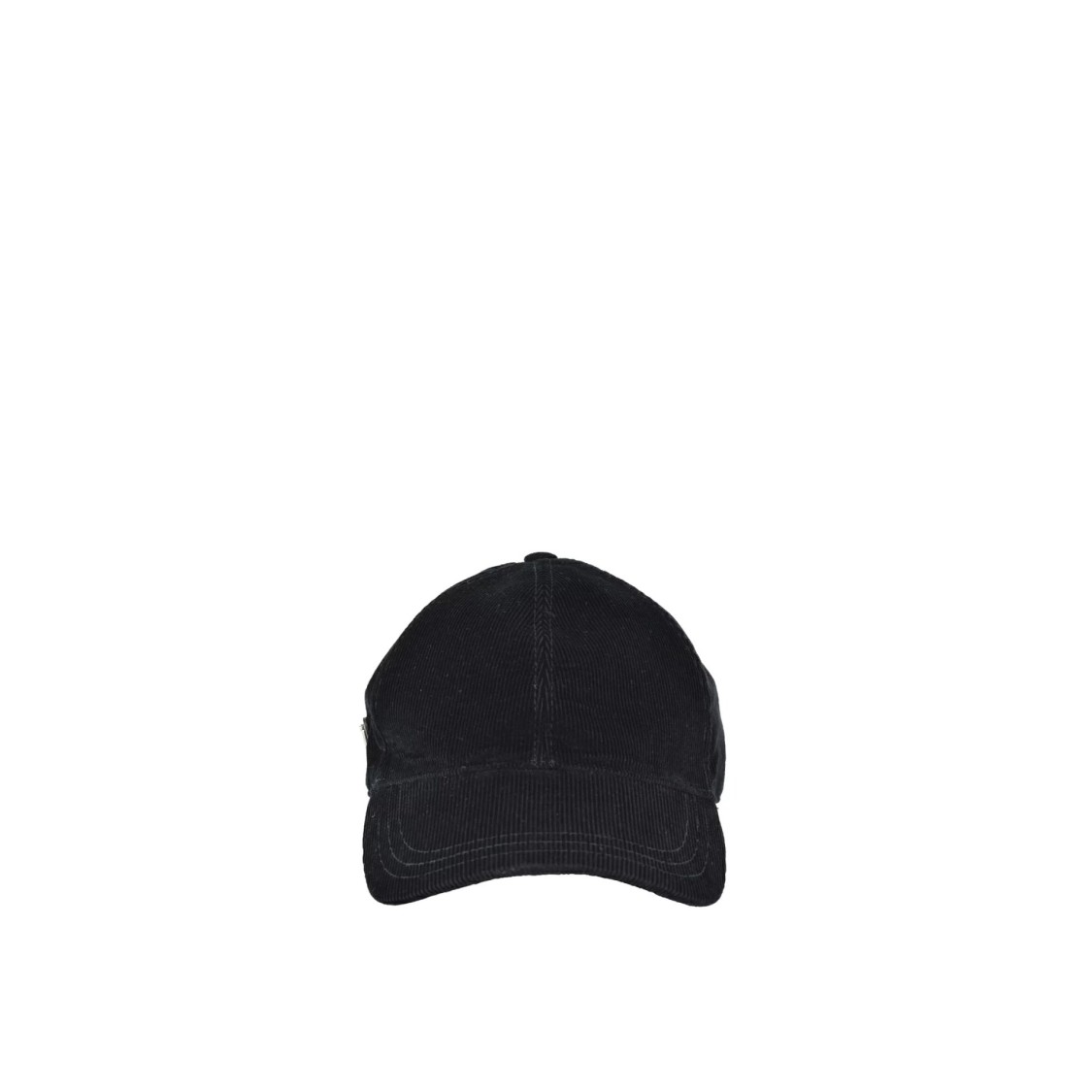 Prada Ribbed Cotton Hat In Black