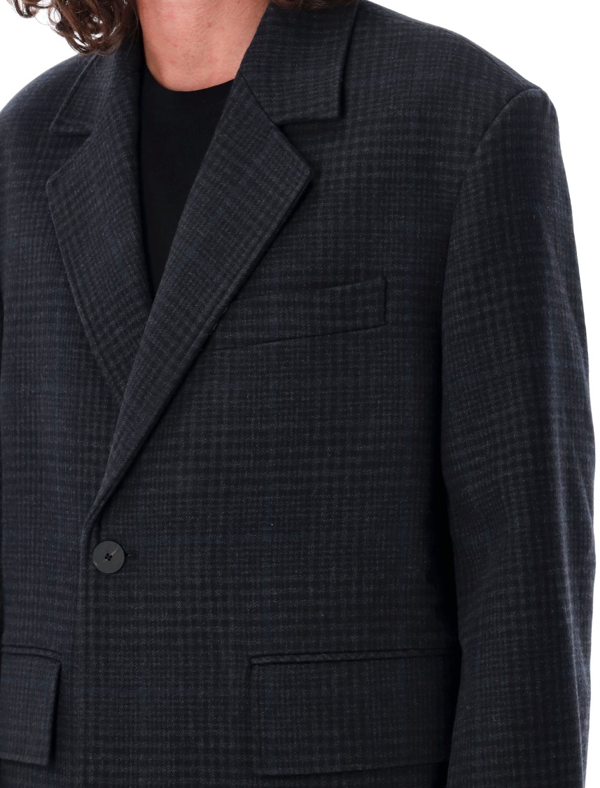 Studio Nicholson Brooke Checked Single-breasted Coat