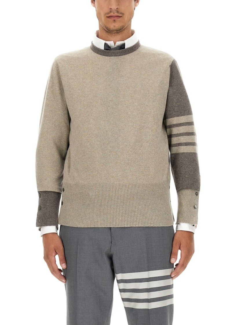Thom Browne 4bar Shirt In Neutrals