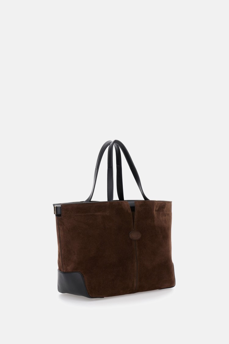 Tod's Medio-piccola Dbm Shopping Bag In Brown
