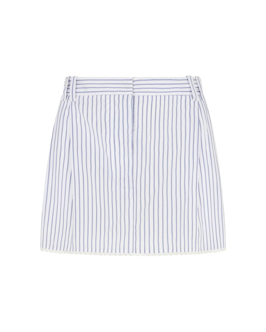 Serena Bute Striped Serena Mini Skirt - Navy/white