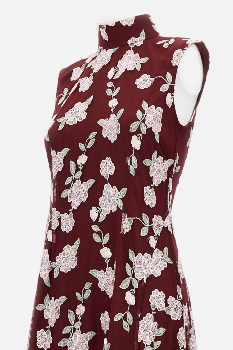 Rotate Birger Christensen Rotate Sleeveless Maxi Dress In Brown