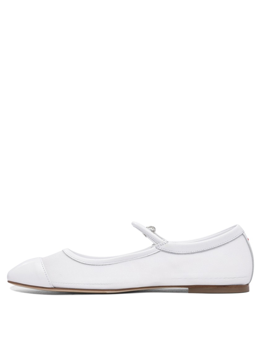 Aeyde Aeydē "uma Eyelet" Mary Jane Bellet Flats In White