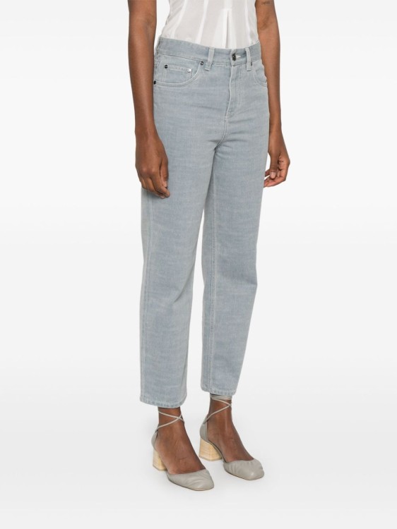 Fendi Straight-Fit Denim Trousers With Iconic Fendi Patch