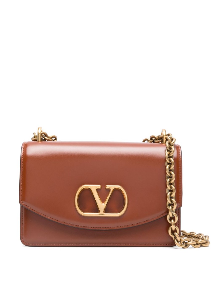 Valentino Shiny Leather Small Shoulder Bag