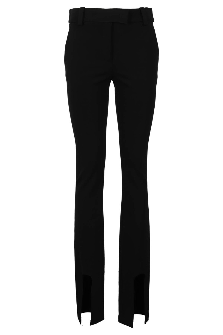 Alessandro Vigilante Flared Pants With Concealed Closure In Black