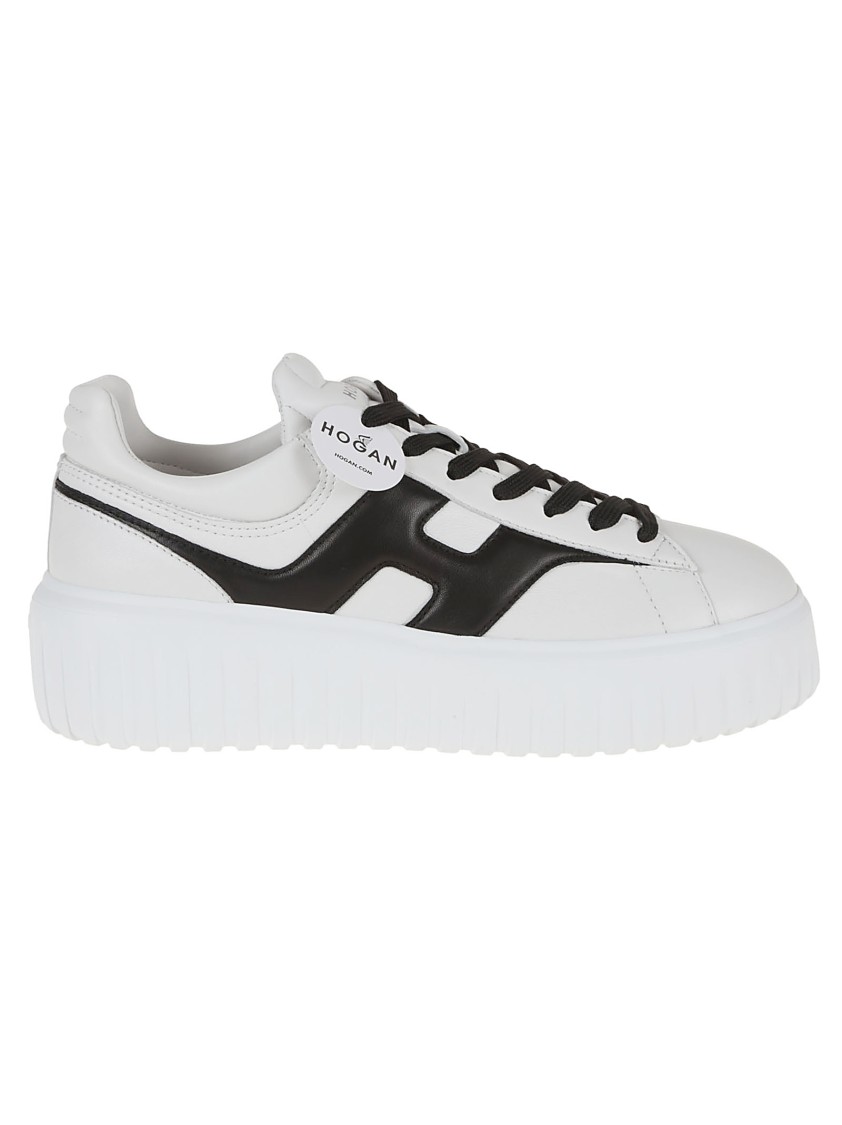 Hogan H-stripes H Spezzata Sneakers In White