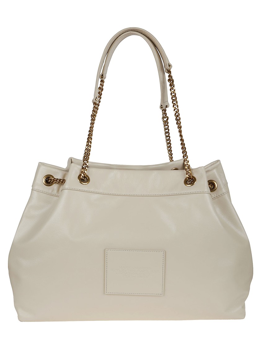 Marc Jacobs Large Chain Sack Bag In Fine Full-grain Leather